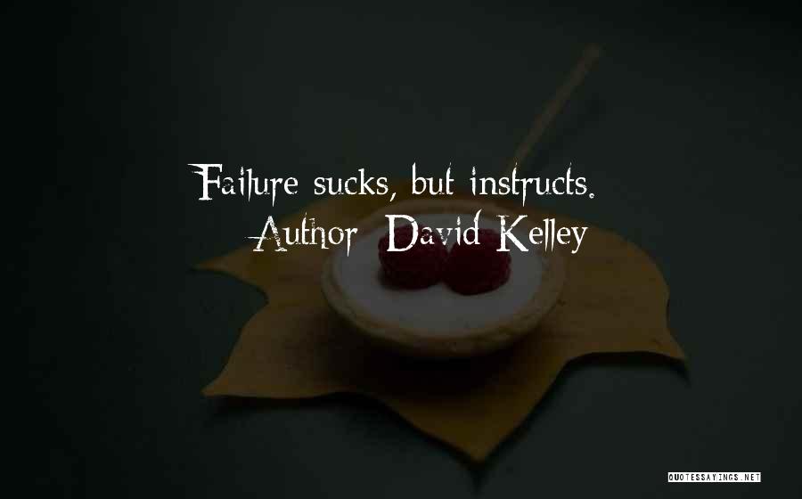 David Kelley Quotes: Failure Sucks, But Instructs.