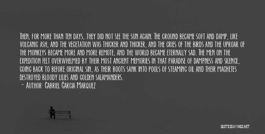 Gabriel Garcia Marquez Quotes: Then, For More Than Ten Days, They Did Not See The Sun Again. The Ground Became Soft And Damp, Like