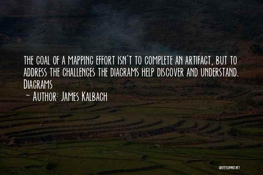 James Kalbach Quotes: The Goal Of A Mapping Effort Isn't To Complete An Artifact, But To Address The Challenges The Diagrams Help Discover