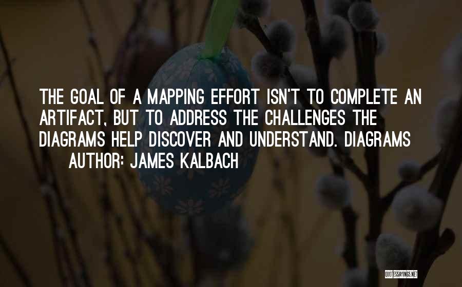 James Kalbach Quotes: The Goal Of A Mapping Effort Isn't To Complete An Artifact, But To Address The Challenges The Diagrams Help Discover