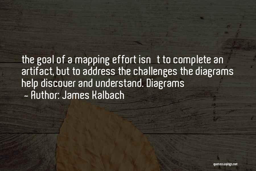 James Kalbach Quotes: The Goal Of A Mapping Effort Isn't To Complete An Artifact, But To Address The Challenges The Diagrams Help Discover