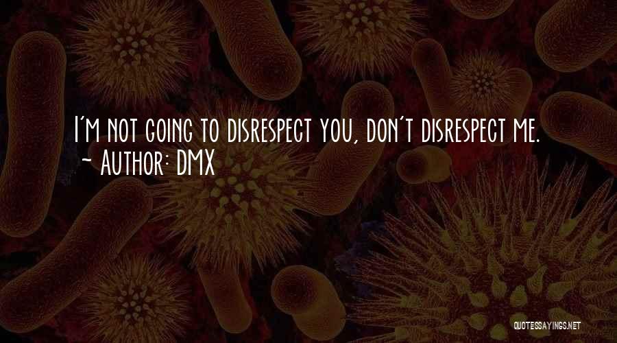 DMX Quotes: I'm Not Going To Disrespect You, Don't Disrespect Me.