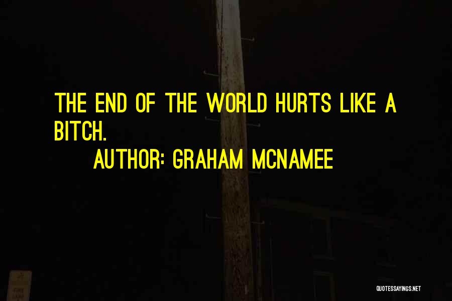 Graham McNamee Quotes: The End Of The World Hurts Like A Bitch.