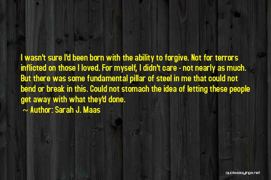 Sarah J. Maas Quotes: I Wasn't Sure I'd Been Born With The Ability To Forgive. Not For Terrors Inflicted On Those I Loved. For