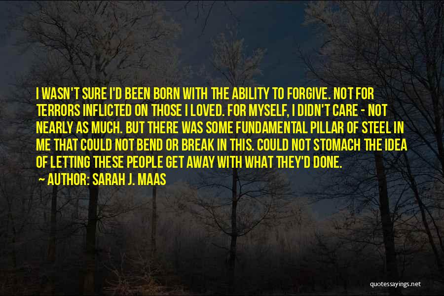 Sarah J. Maas Quotes: I Wasn't Sure I'd Been Born With The Ability To Forgive. Not For Terrors Inflicted On Those I Loved. For