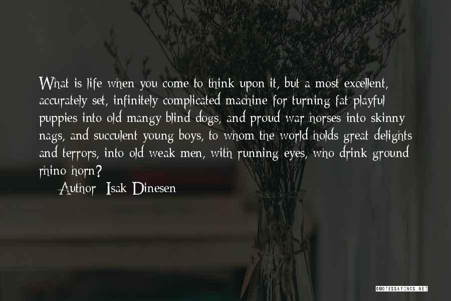 Isak Dinesen Quotes: What Is Life When You Come To Think Upon It, But A Most Excellent, Accurately Set, Infinitely Complicated Machine For