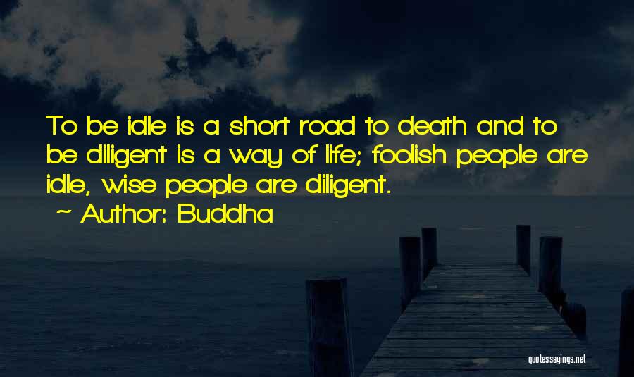 Buddha Quotes: To Be Idle Is A Short Road To Death And To Be Diligent Is A Way Of Life; Foolish People