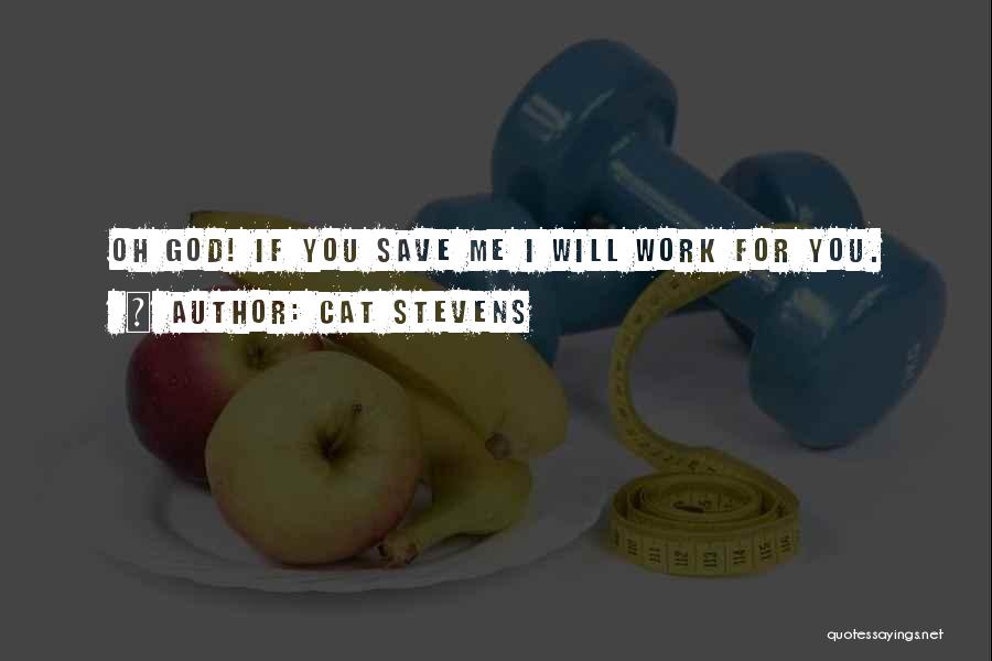 Cat Stevens Quotes: Oh God! If You Save Me I Will Work For You.