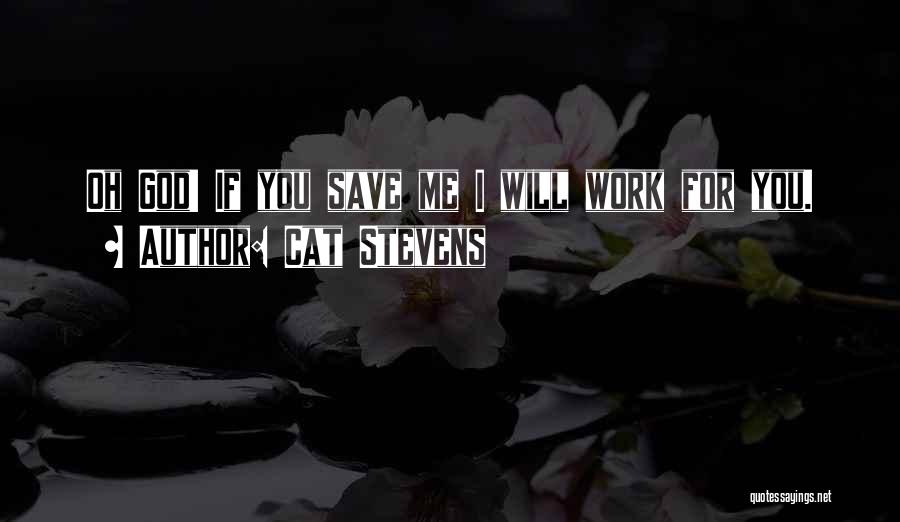 Cat Stevens Quotes: Oh God! If You Save Me I Will Work For You.