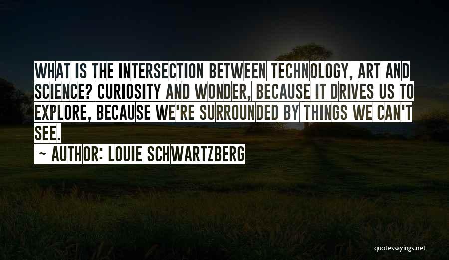 Louie Schwartzberg Quotes: What Is The Intersection Between Technology, Art And Science? Curiosity And Wonder, Because It Drives Us To Explore, Because We're