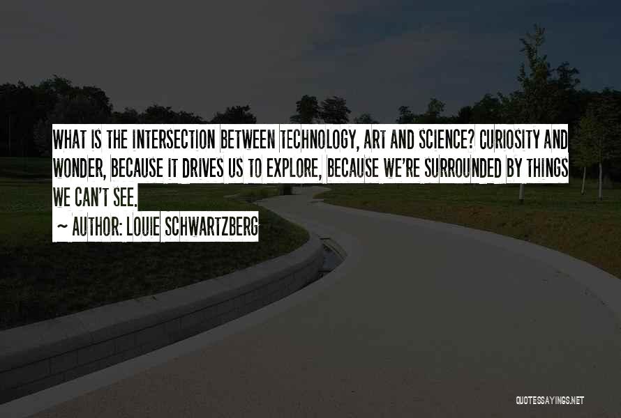 Louie Schwartzberg Quotes: What Is The Intersection Between Technology, Art And Science? Curiosity And Wonder, Because It Drives Us To Explore, Because We're