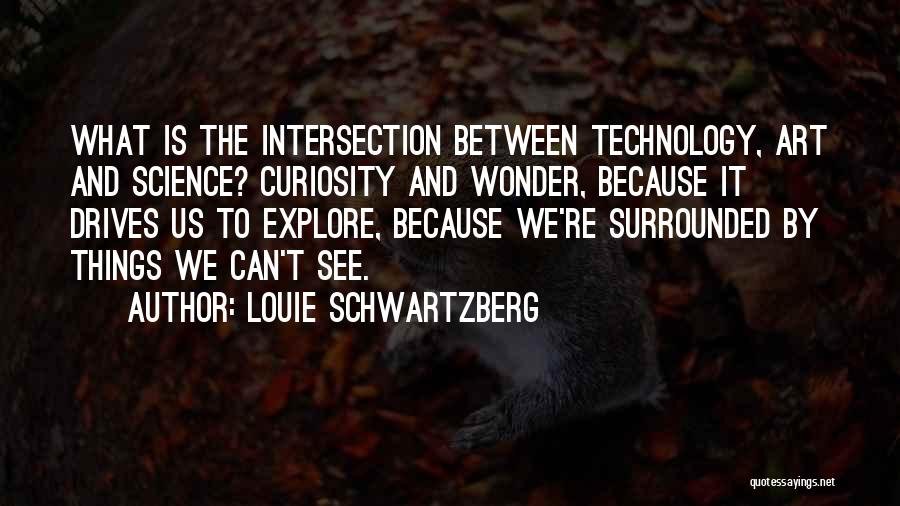 Louie Schwartzberg Quotes: What Is The Intersection Between Technology, Art And Science? Curiosity And Wonder, Because It Drives Us To Explore, Because We're