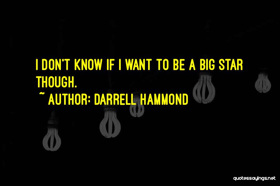 Darrell Hammond Quotes: I Don't Know If I Want To Be A Big Star Though.