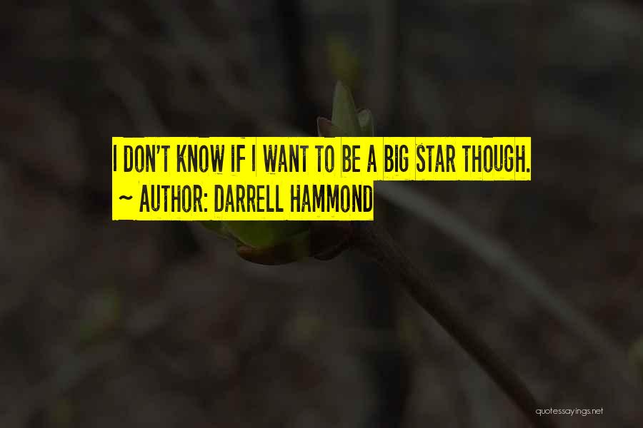 Darrell Hammond Quotes: I Don't Know If I Want To Be A Big Star Though.