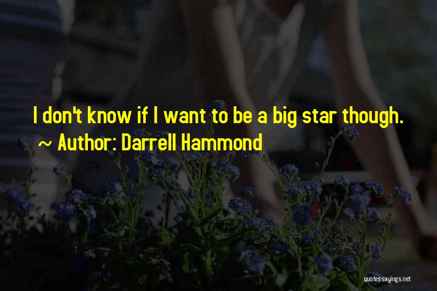 Darrell Hammond Quotes: I Don't Know If I Want To Be A Big Star Though.