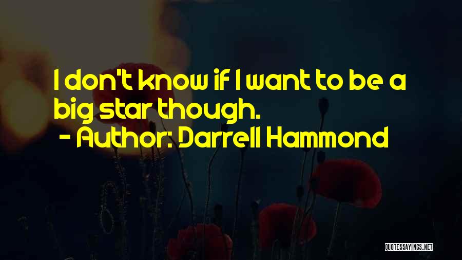 Darrell Hammond Quotes: I Don't Know If I Want To Be A Big Star Though.