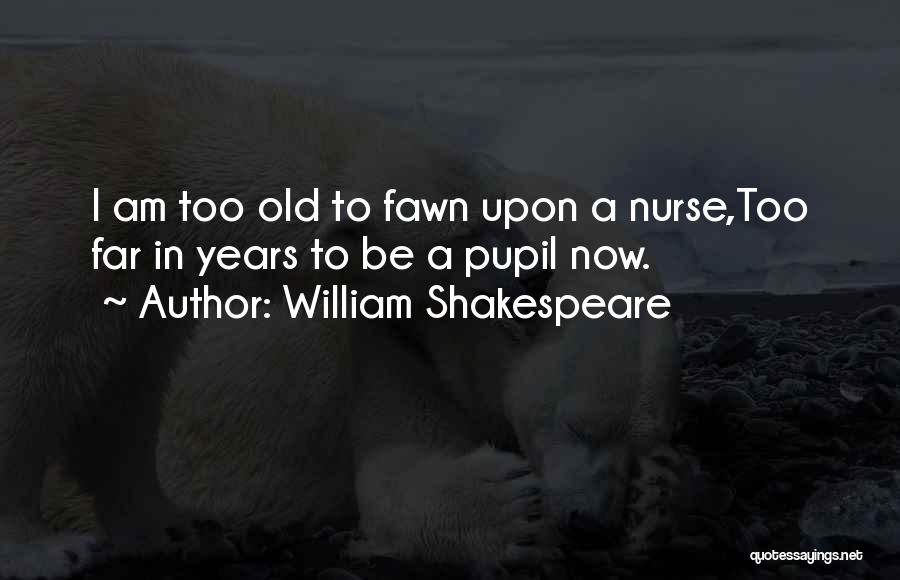 William Shakespeare Quotes: I Am Too Old To Fawn Upon A Nurse,too Far In Years To Be A Pupil Now.