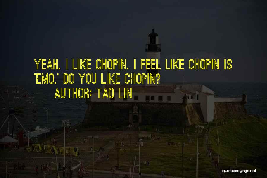 Tao Lin Quotes: Yeah. I Like Chopin. I Feel Like Chopin Is 'emo.' Do You Like Chopin?