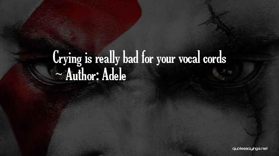 Adele Quotes: Crying Is Really Bad For Your Vocal Cords