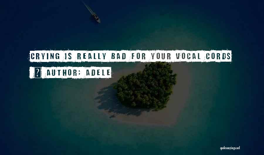 Adele Quotes: Crying Is Really Bad For Your Vocal Cords