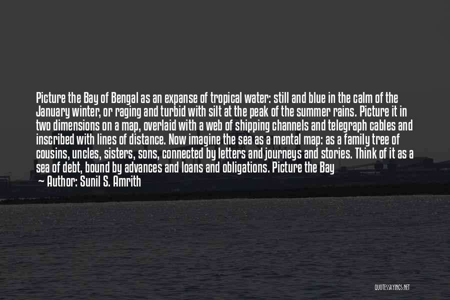 Sunil S. Amrith Quotes: Picture The Bay Of Bengal As An Expanse Of Tropical Water: Still And Blue In The Calm Of The January