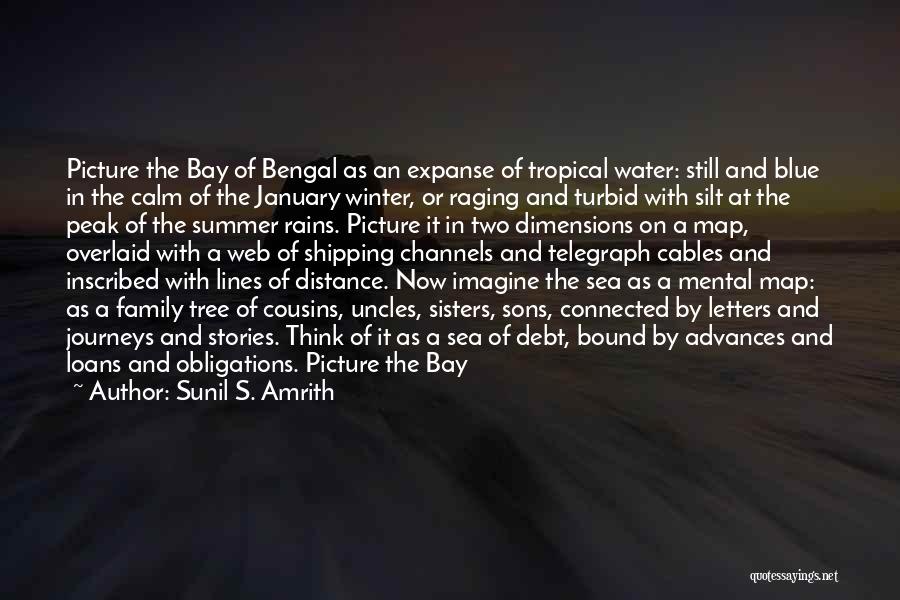 Sunil S. Amrith Quotes: Picture The Bay Of Bengal As An Expanse Of Tropical Water: Still And Blue In The Calm Of The January