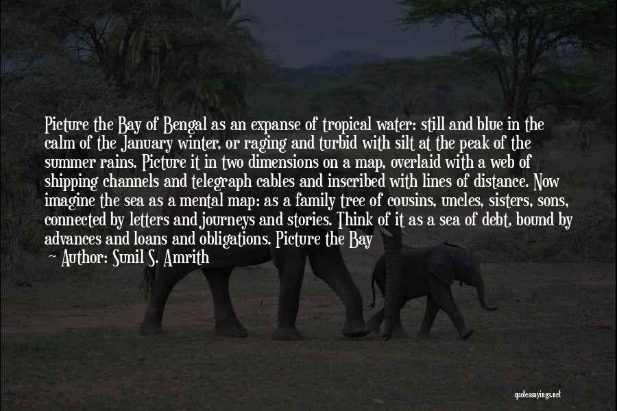 Sunil S. Amrith Quotes: Picture The Bay Of Bengal As An Expanse Of Tropical Water: Still And Blue In The Calm Of The January