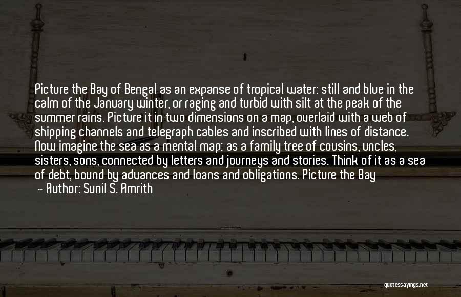 Sunil S. Amrith Quotes: Picture The Bay Of Bengal As An Expanse Of Tropical Water: Still And Blue In The Calm Of The January