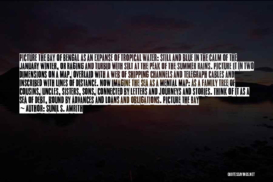 Sunil S. Amrith Quotes: Picture The Bay Of Bengal As An Expanse Of Tropical Water: Still And Blue In The Calm Of The January