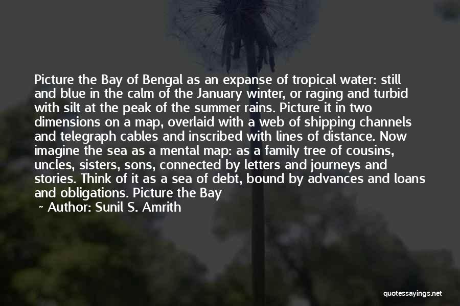 Sunil S. Amrith Quotes: Picture The Bay Of Bengal As An Expanse Of Tropical Water: Still And Blue In The Calm Of The January