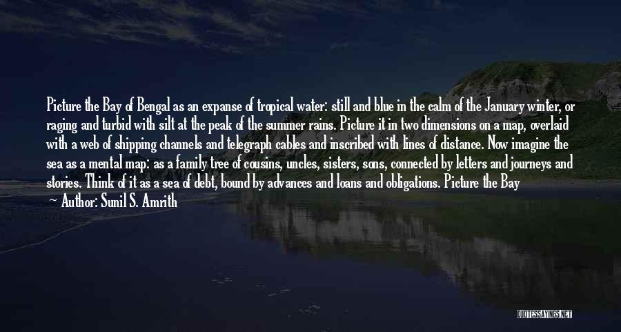 Sunil S. Amrith Quotes: Picture The Bay Of Bengal As An Expanse Of Tropical Water: Still And Blue In The Calm Of The January