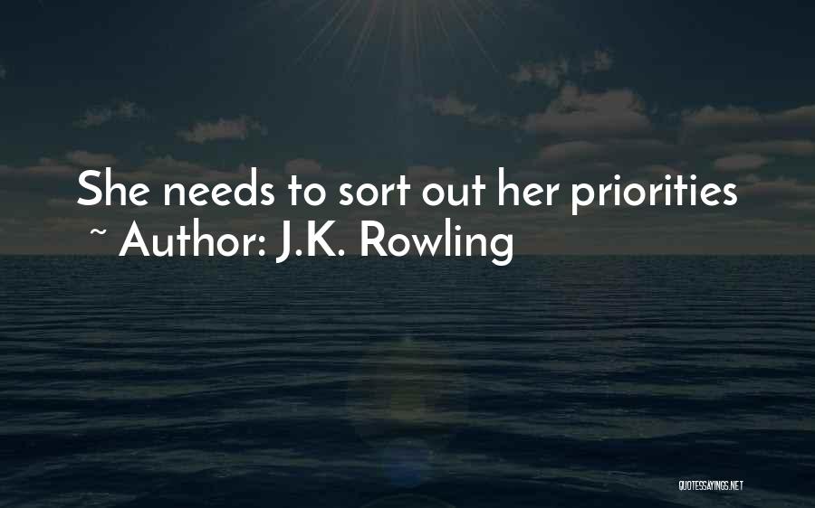 J.K. Rowling Quotes: She Needs To Sort Out Her Priorities