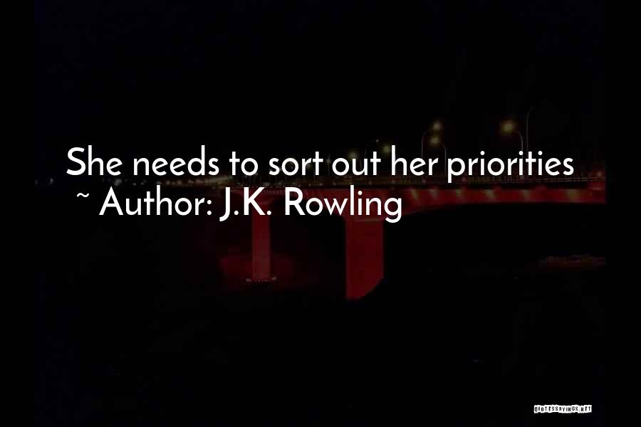 J.K. Rowling Quotes: She Needs To Sort Out Her Priorities