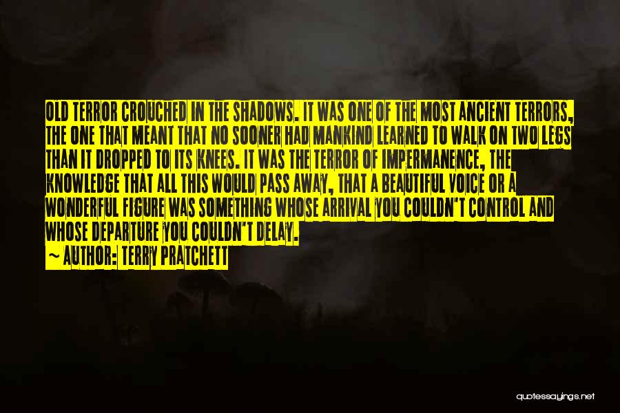 Terry Pratchett Quotes: Old Terror Crouched In The Shadows. It Was One Of The Most Ancient Terrors, The One That Meant That No