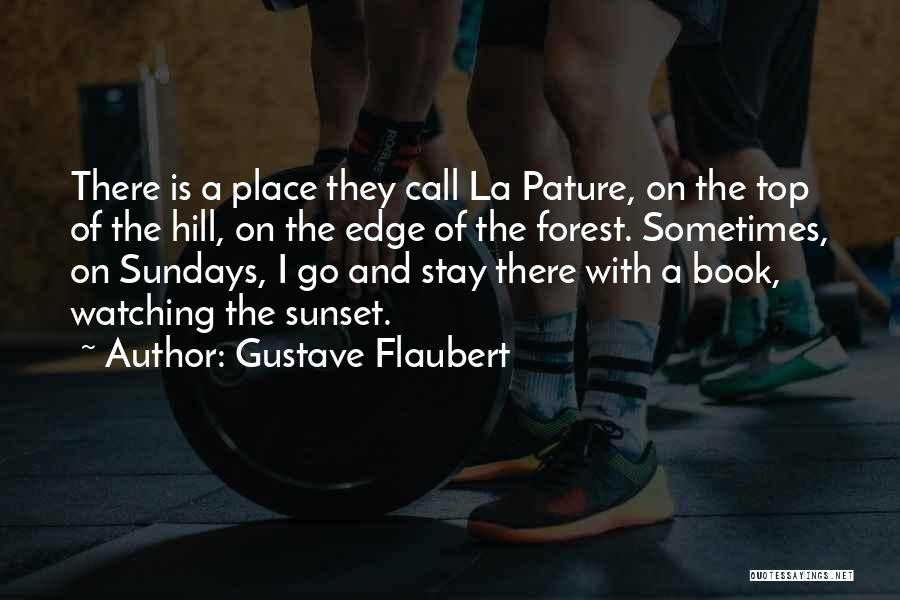 Gustave Flaubert Quotes: There Is A Place They Call La Pature, On The Top Of The Hill, On The Edge Of The Forest.