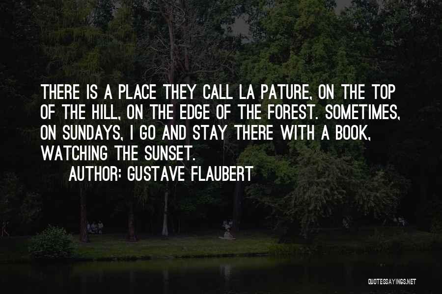 Gustave Flaubert Quotes: There Is A Place They Call La Pature, On The Top Of The Hill, On The Edge Of The Forest.
