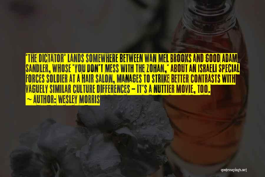 Wesley Morris Quotes: 'the Dictator' Lands Somewhere Between Wan Mel Brooks And Good Adam Sandler, Whose 'you Don't Mess With The Zohan,' About