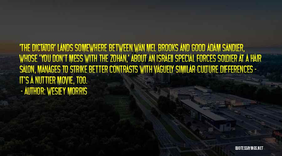 Wesley Morris Quotes: 'the Dictator' Lands Somewhere Between Wan Mel Brooks And Good Adam Sandler, Whose 'you Don't Mess With The Zohan,' About