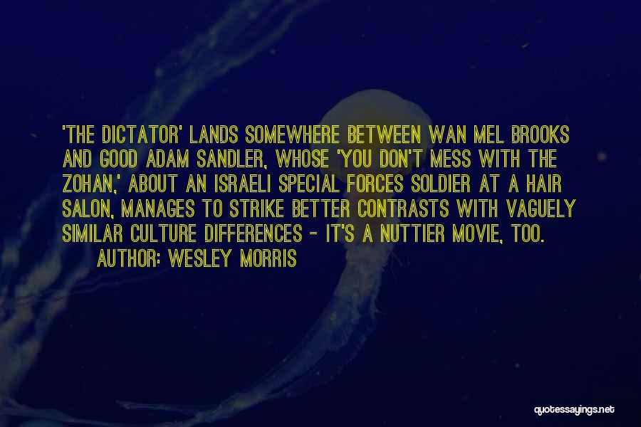 Wesley Morris Quotes: 'the Dictator' Lands Somewhere Between Wan Mel Brooks And Good Adam Sandler, Whose 'you Don't Mess With The Zohan,' About