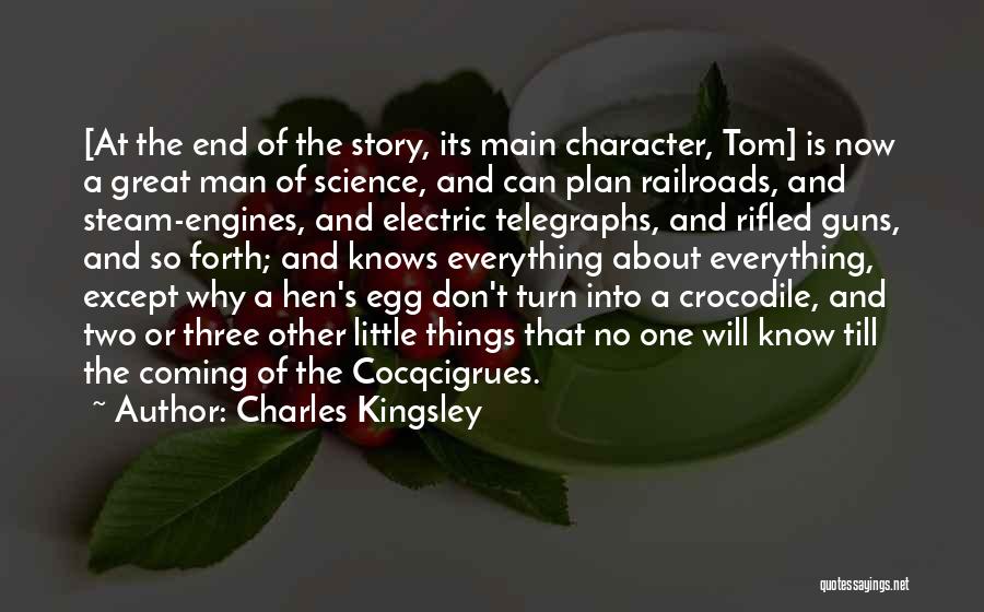 Charles Kingsley Quotes: [at The End Of The Story, Its Main Character, Tom] Is Now A Great Man Of Science, And Can Plan