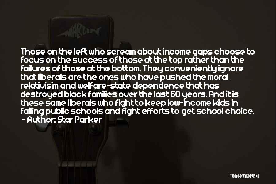 Star Parker Quotes: Those On The Left Who Scream About Income Gaps Choose To Focus On The Success Of Those At The Top