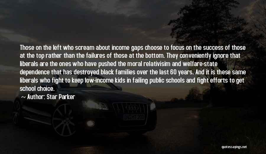 Star Parker Quotes: Those On The Left Who Scream About Income Gaps Choose To Focus On The Success Of Those At The Top