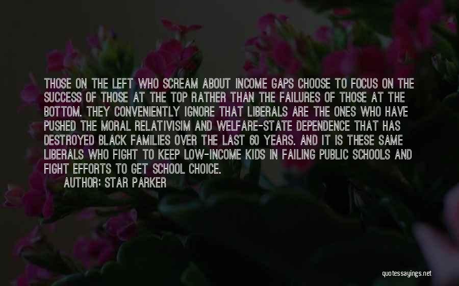 Star Parker Quotes: Those On The Left Who Scream About Income Gaps Choose To Focus On The Success Of Those At The Top