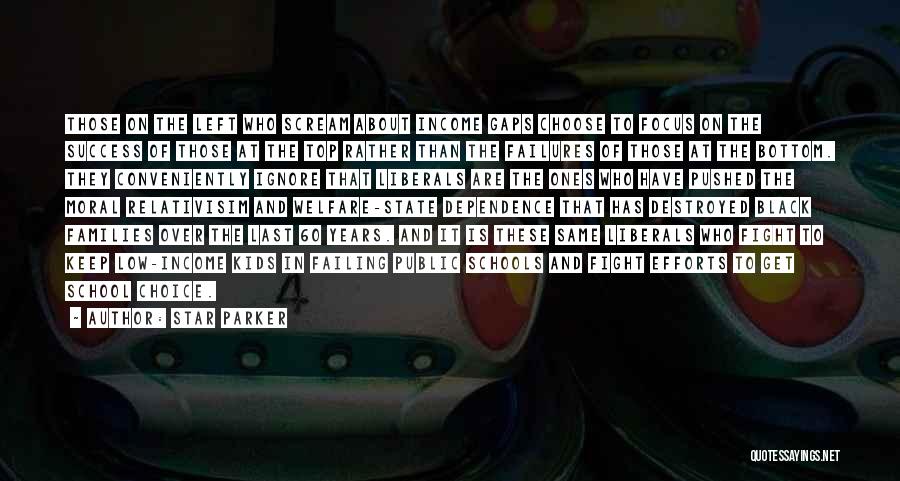 Star Parker Quotes: Those On The Left Who Scream About Income Gaps Choose To Focus On The Success Of Those At The Top