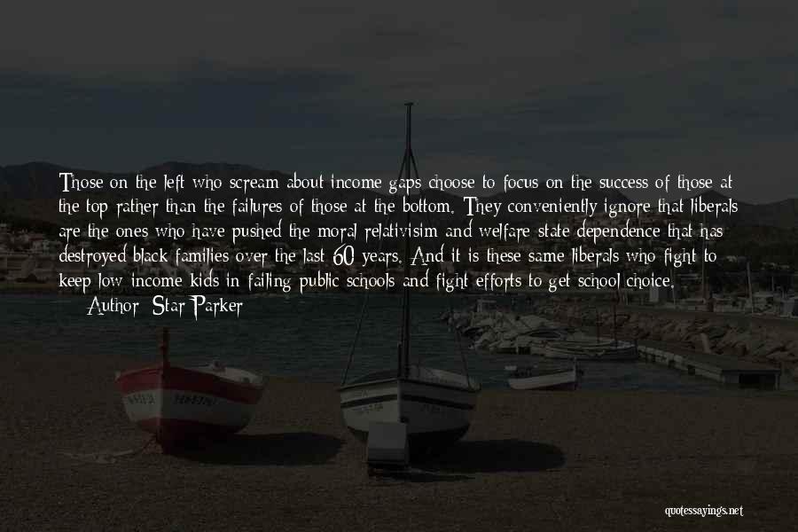 Star Parker Quotes: Those On The Left Who Scream About Income Gaps Choose To Focus On The Success Of Those At The Top