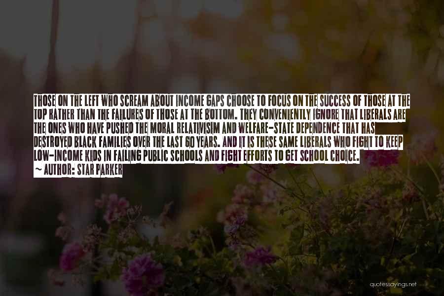 Star Parker Quotes: Those On The Left Who Scream About Income Gaps Choose To Focus On The Success Of Those At The Top