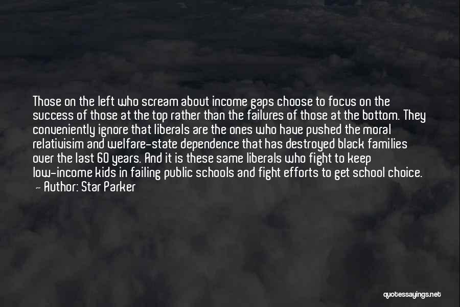 Star Parker Quotes: Those On The Left Who Scream About Income Gaps Choose To Focus On The Success Of Those At The Top