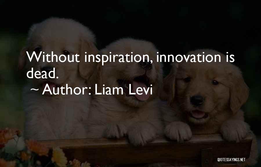 Liam Levi Quotes: Without Inspiration, Innovation Is Dead.