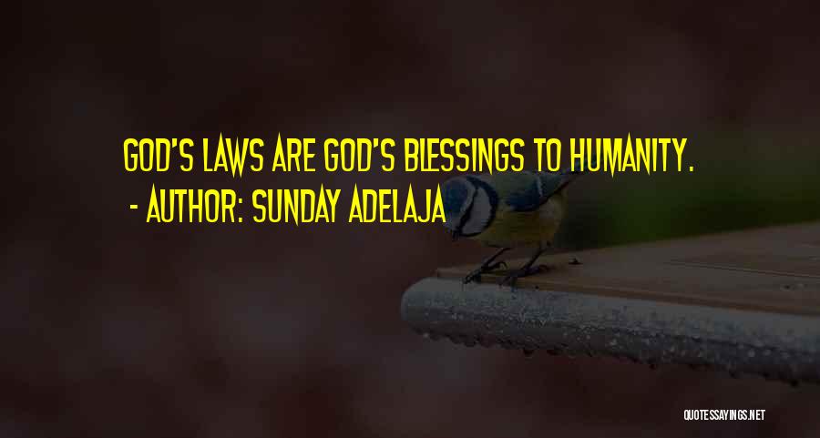 Sunday Adelaja Quotes: God's Laws Are God's Blessings To Humanity.