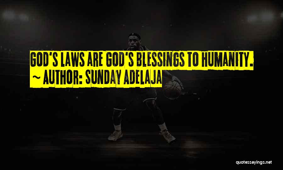 Sunday Adelaja Quotes: God's Laws Are God's Blessings To Humanity.